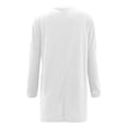 thumbnail image 4 of KIHOUT Hauts pour Femmes Printemps Hiver Nouveau Col Rond Manches Longues Ample Poche Couleur Unie Décontracté, 4 of 4