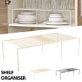 thumbnail image 2 of AMERTEER Expandable Storage Shelf Extendable Organizer Shelf Rack Kitchen Adjustable Cabinet Pantry Shelves Under Sink and Counter Top Organizer for Cups Dishes Cabinet and Pantry Organiz, 2 of 10