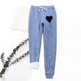 thumbnail image 2 of vdgthytj Women Winter Warm Fleece Pants Cute Print Drawstring Elastic Waist Sweatpants Plus Size Lounge Trousers, 2 of 3