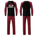 thumbnail image 1 of LSLJS Family Pajamas Matching Noël Ensembles, Tenues Parent-Enfant Noël Costumes Patchwork à Carreaux Imprimés Vêtements de Maison Col Rond Manches Longues Pajamas Ensembles Deux Pièces for Ensemble de Nuit de Noël, 1 of 3