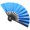Blue, variant on Miangastore Mini Folding Paper Fan DIY Miniature Handheld Folding Fan Dolls Fan Photography Prop