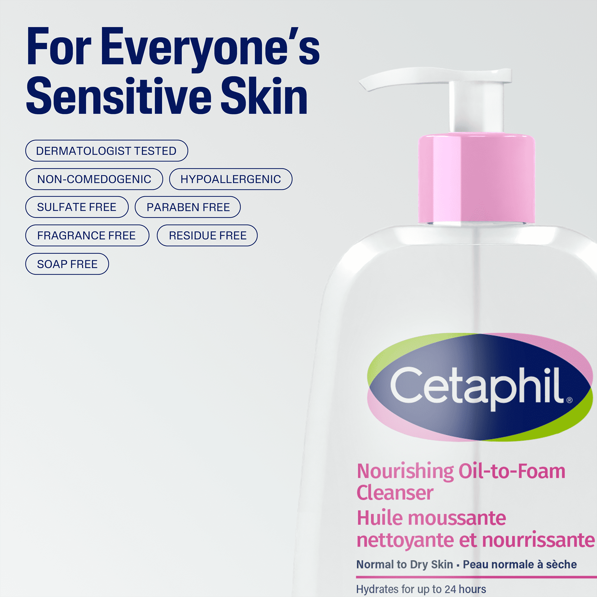 Cetaphil Nourishing Oil to Foam Cleanser