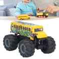 thumbnail image 4 of School Bus Pull Back Toy, 1:43 Scale Bus Car Model Alloy Large Wheels High Simulation Pull Back School Bus Toy, 4 of 8