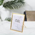 thumbnail image 1 of tredstone Creative Nordic Metal Glass Photo Frame Crafts Home Desktop Bedroom Decors M Golden, 1 of 8