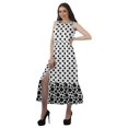 thumbnail image 3 of Moomaya Robe Imprimée Femme Fête Mariage Tenue de Fête Col Licou Robe Maxi en Rayonne, 3 of 4