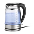 thumbnail image 1 of Hamilton Beach Double Wall 1.7L Electric Kettle, Water Boiler & Heater, Built-In Mesh Filter, Auto-Shutoff & Boil-Dry Protection, Cordless Serving, Variable LED Indicator, Glass (4, 1 of 8