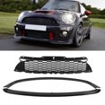 thumbnail image 4 of Front Hood Grille, Weatherproof Front Bumper Grill  For R55 R56 R57 R58 R59 S JCW, 4 of 8