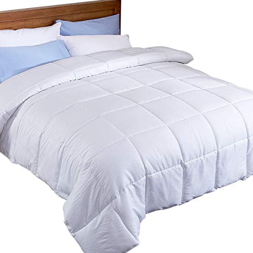 Puredown Down Alternative All Season Comforter Polyester Fabric White Twin