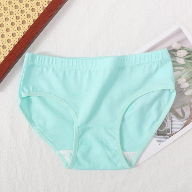 Girls Underwear Solid Color Comfortable Breathable Children's Briefs for Everyday Use Fit Soft Material