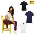 thumbnail image 2 of Asquith & Fox Womens Short Sleeve Performance Blend Polo Shirt, 2 of 2
