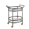 thumbnail image 2 of ACME Lakelyn Serving Cart in Brushed Bronze & Clear Glass, 2 of 2
