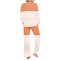 thumbnail image 4 of Rbaofujie Shorts Pajama Set Ladies' Gradient Printed Casual Top Pants Pajama Set Pajama Set, 4 of 6