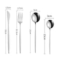 thumbnail image 2 of 4-Piece Travel Utensils Set, Easy to Clean, for Lunch Box Workplace Camping School Picnic, 2 of 5