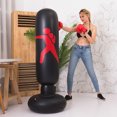 thumbnail image 4 of Sac de Boxe Gonflable en PVC de 5,2 Pi Sac de Frappe Gonflable Sac de Cible de Boxe de Mise en Forme, 4 of 6