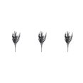 thumbnail image 2 of maskred 2x Beautiful Home Decoration Artificial Flowers For Lasting Charm Low black 3Set, 2 of 6