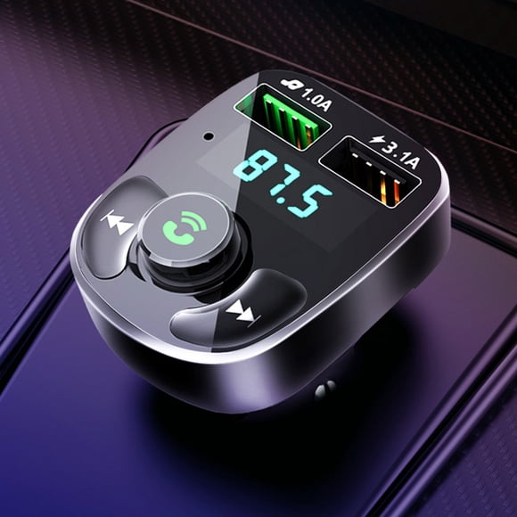 Yhmxh Electronics Phone Accessories USB In-Car Adapter Wireless Bluetooth Kit QC3.0 Fast USB Charger Hands Free FM Bluetooth Transmitter Usb Charge