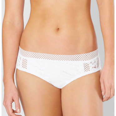 Becca Lace Hipster Bottoms Women’s Swimsuit (White, XL)