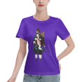 thumbnail image 1 of T-Shirt Basique à Manches Courtes pour Femmes Demon Slayer : Tanjirou et Nidouzi, 1 of 6