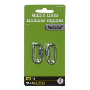 1/8"x1-1/2"Quick Link 2 Pieces