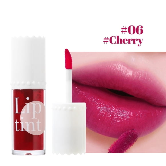 Lip Stain Tint 6 Colors Long Lasting Plumping Lip & Cheek Tint Moisturizing,Non Sticky Easy Apply Mini Water Lipstick