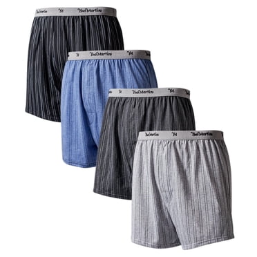 Caleçons boxers rayés Yves Martin pour hommes