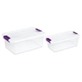 thumbnail image 1 of Sterilite Bac de Rangement de 15 Pintes, Lot de 12, et Bac de Rangement de 6 Pintes, Lot de 12, 1 of 7
