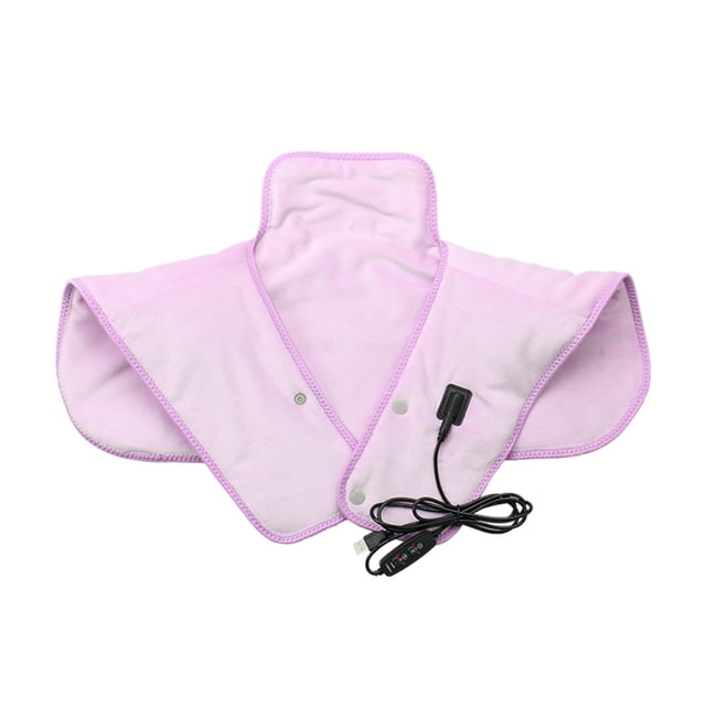 Hearth & Gear Neck And Shoulder Heating Pad Fast Heating Portable Pad Adjustable USB Heating Pad Soft Gray Heating Pad For Home Travel Use Monkey Foot Weight Couch Bike Pedal Hand Heating Pads Travel