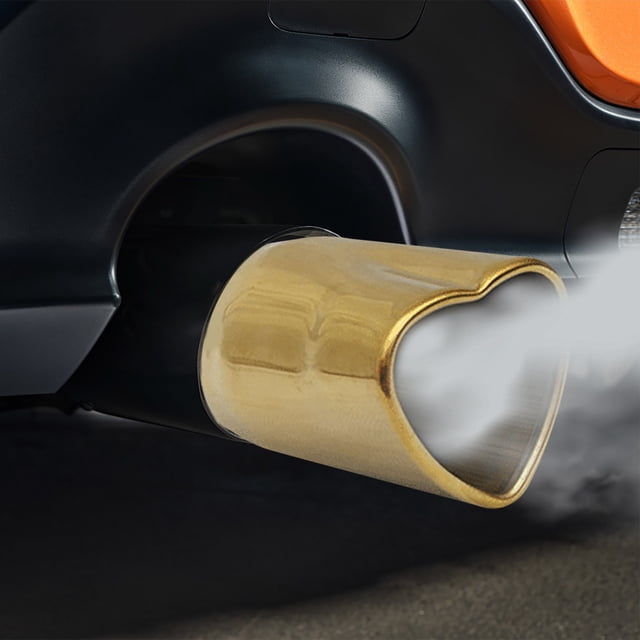 TopLLC Exhaust Pipe Muffler Tailpipe Car Modification Exhaust Pipe Heart shaped tail throat