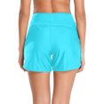 thumbnail image 2 of RELLECIGA Shorts de Bain Taille Haute pour Femmes avec Poches Protection Solaire UV, 2 of 6