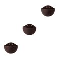 thumbnail image 1 of Youkk Easy To Install Double-layer Plastic Flowerpot For Walls Drainage Flower Pot Coffee 3Set, 1 of 6