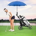 thumbnail image 3 of Gymax Chariot de Golf Pliable à 3 Roues à Pousser et Tirer avec Poignée Réglable Gris, 3 of 10
