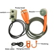 thumbnail image 2 of Rainhead USB Rechargeable Bathing 12V Convenient Eco-Friendly Electric Shower Head Convenient Eco-Friendly Swimming Hiking Energy-Saving Classical Orange, 2 of 8