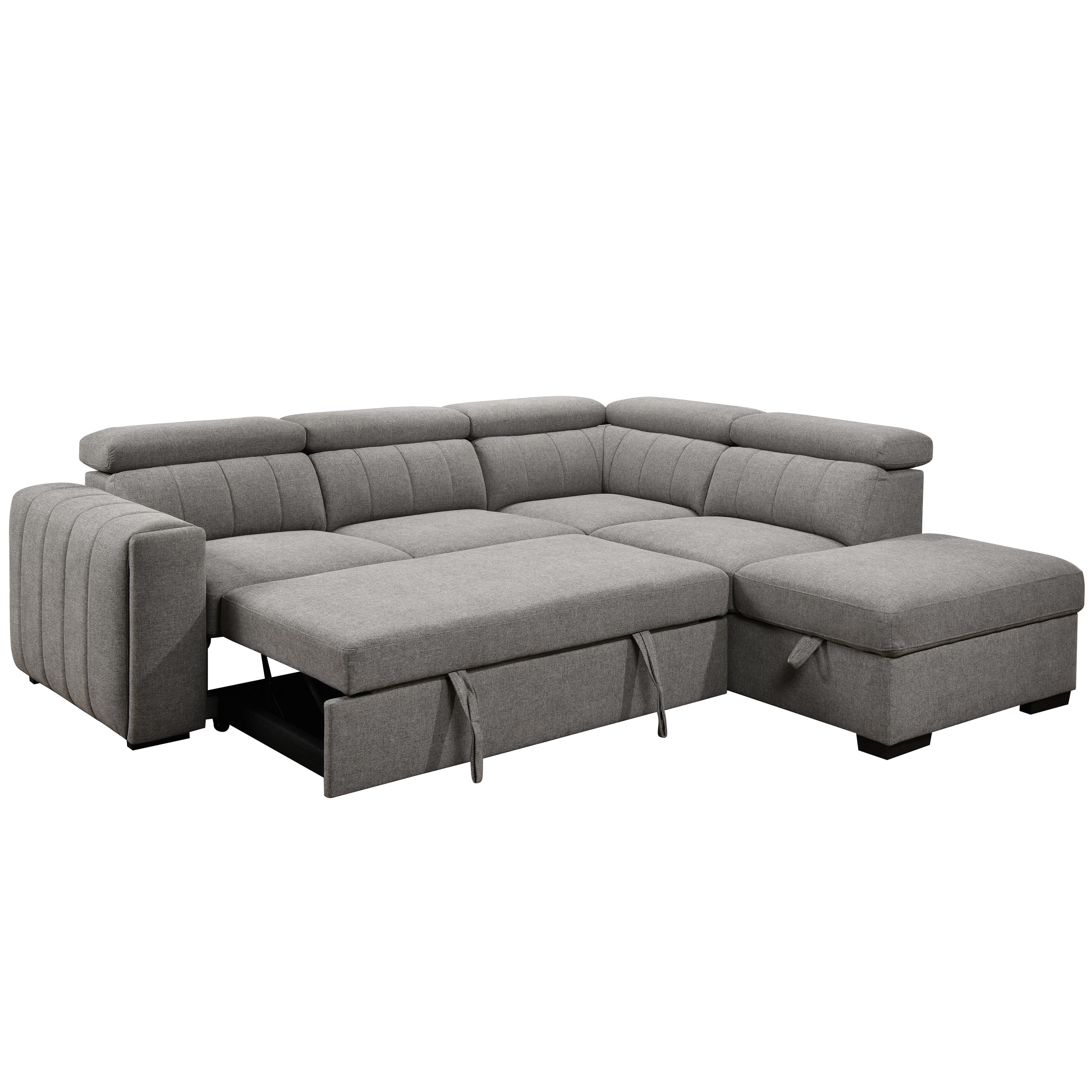 Nello Sectionnel lit 101 po avec chaise à droite