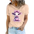 thumbnail image 2 of Meichang T-Shirts Graphiques pour Femmes, T-Shirts de la Saint-Valentin, T-Shirts à Imprimé « Sweet Love », Manches Courtes, Col Rond, Chandail à Enfiler, Coupe Ample, Hauts Décontractés pour les Vacances, 2 of 5