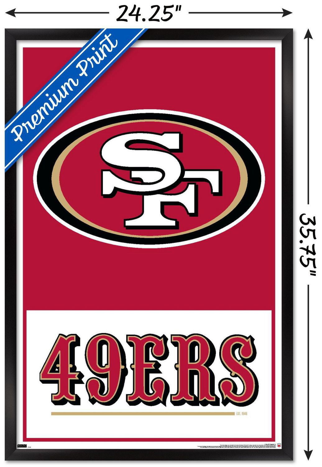 NFL San Francisco 49ers - Logo 21 Wall Poster