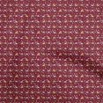 thumbnail image 1 of oneOone Tissu Popeline Coton Bordeaux Dinosaure Coloré Matériel de Robe Imprimé Tissu au Mètre 42 Pouces de Large, 1 of 5