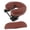 Red, variant on 3 Pieces for Massage Table - Adjustable Alloy Headrest & Soft Foam Down Cushion & Armrest Pad with Leather Cover - Red