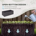 thumbnail image 4 of Outsunny Raised Garden Bed Metal Planter Box with Reinforced Rods, Grey, 4 of 10