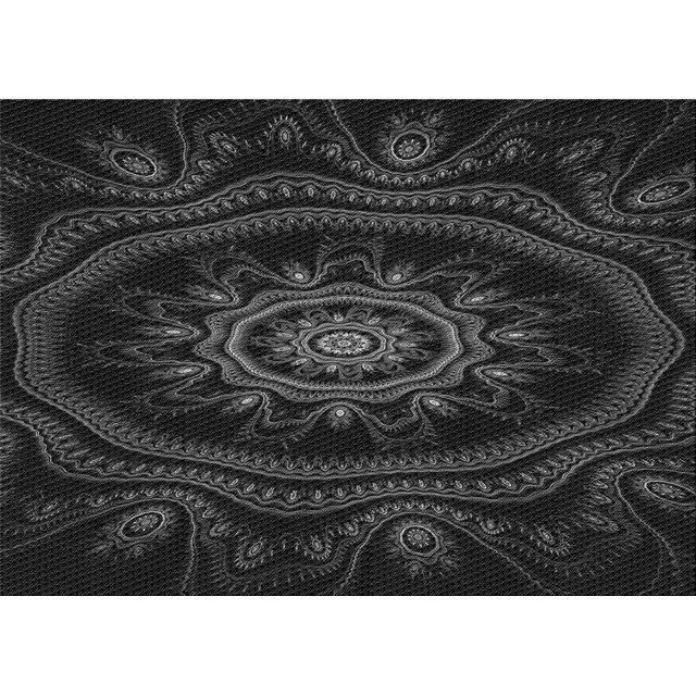 Ahgly Tapis Rectangulaire Lavable en Machine Intérieur Transitionnel Noir Nuit, 7 Pieds x 9 Pieds