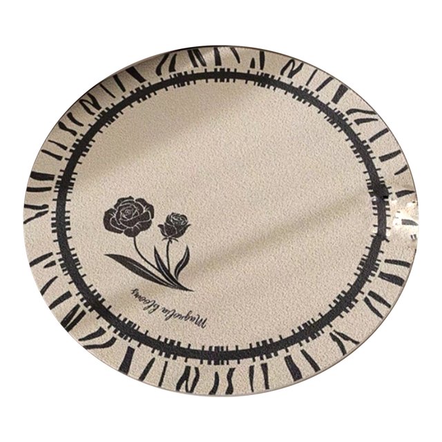 Bdday Entryway Rug American Retro Round Carpet Living Room Coffee Table Blanket Luxury Bedroom Bedside Blanket Cloakroom Rocking Chair Floor Mat Rug for Office