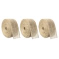 thumbnail image 1 of Unique Bargains 3 Rouleaux de Ruban en Toile de Jute Naturelle 1-1/2 Pouce Ruban Rustique, 1 of 5