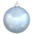 thumbnail image 1 of Vickerman 8" Baby Blue Shiny Ball Christmas Ornament, 1 of 3