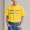 thumbnail image 2 of WRKEKC T-Shirts d'Été pour Garçons, T-Shirts Décontractés pour Garçons, T-Shirts Polyvalents Décontractés à Manches Courtes pour Enfants avec Motif Imprimé et Col Rond, 2 of 6