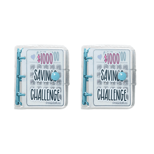 2X 1000 Savings Challenge Binder, Money Saving Binder, Savings Challenges Book with Envelopes, A