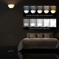 thumbnail image 4 of PESRAE Lampadaires Intelligents RVB Compatibles avec Alexa, Assistant Google Application Wi-Fi, Lampadaire Moderne à Changement de Couleur, Lampadaire d'Angle à Intensité Réglable pour Salon, 4 of 7