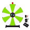 thumbnail image 1 of WinSpin 24" Display Prize Wheel Green & White DIY Tabletop 12 Slots Modular Custom Spinning Wheel for Pop Up Trade Show, 1 of 9