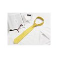 thumbnail image 5 of INSPIRE CHIC Men's Solid Color Narrow Stripes Necktie Graduation Suit Formal Ties Yellow, 5 of 5