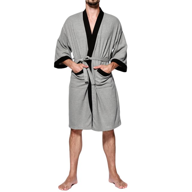 LSLJS Mens Robe Winter Loose Fallow Couples Bathrobe Long Nightgown Nightgown, Robes Gifts for Men