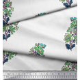 thumbnail image 2 of Soimoi Rayon Fabric Leaves & Floral Block Print Fabric by Yard 42 Inch Wide, 2 of 3
