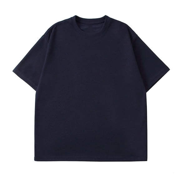 XZNGL Mens Tshirts Short Sleeve Men Solid Fashion Casual Pullover Round Neck Short Sleeve T-Shirt Tops T Shirts for Men Fashion Into the Am T Shirts for Men Mens Large T Shirts
